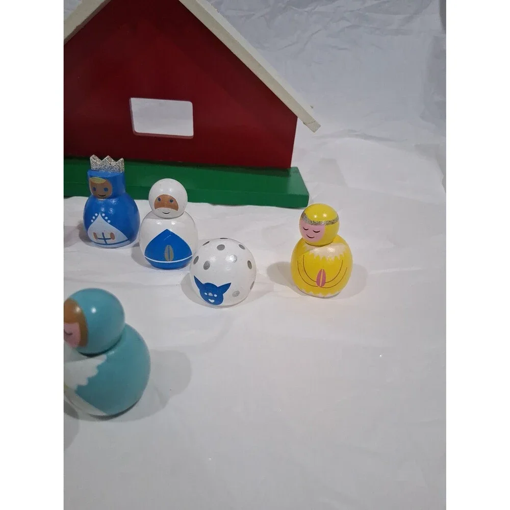 Wooden Nativity Set 10 piece